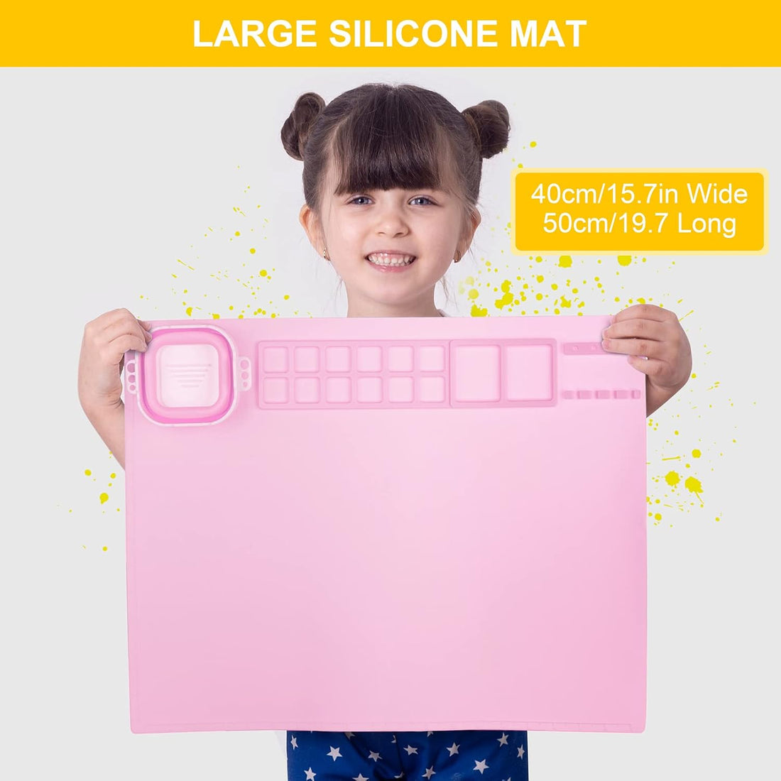 Silicone Art Mat with Cup, Painting Mat for Crafts Resin Casting