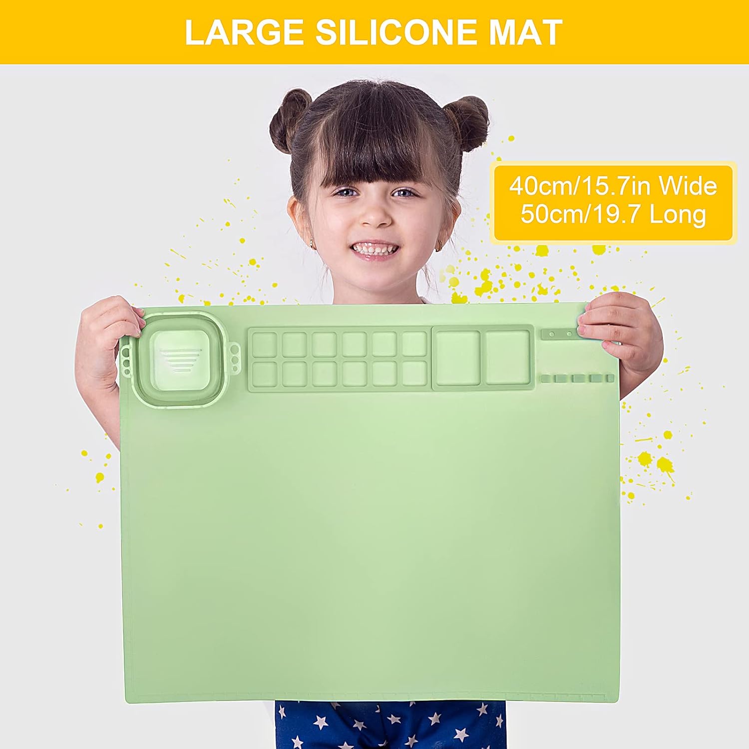 Silicone Art Mat with Cup, Painting Mat for Crafts Resin Casting