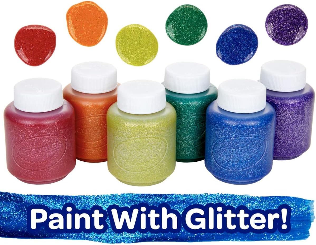 Washable Kids Paint (6ct), Assorted Bulk Paint Set for Kids, Must Have Preschool Arts & Crafts Supplies, Nontoxic, Learning Activities for Toddlers